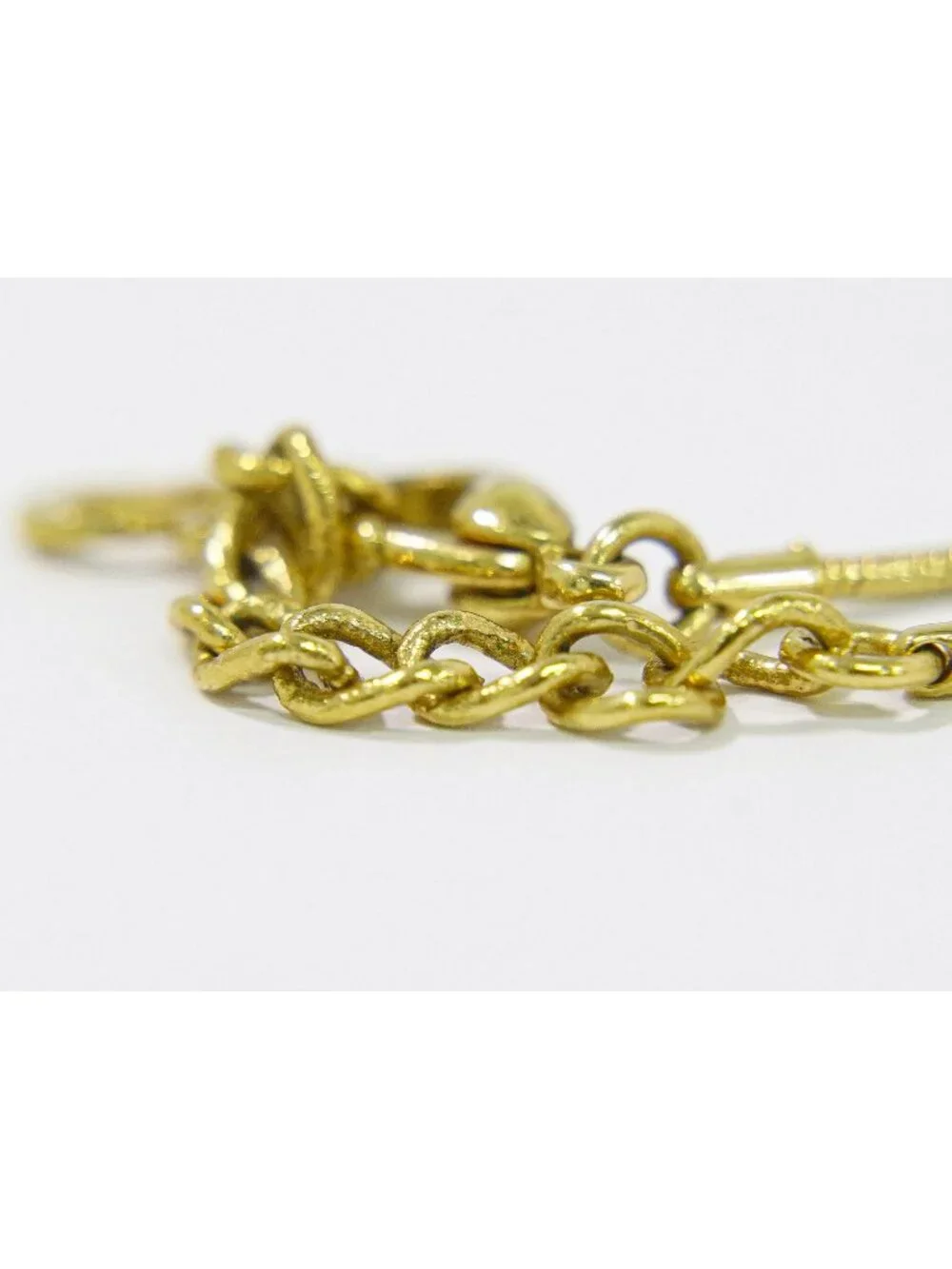 Dior Logo Bottle Cap Motif Bracelet Bangle Gold Plated